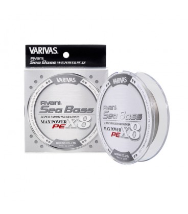 Varivas Avani Sea Bass Max Power PE X8 Stealth Grey