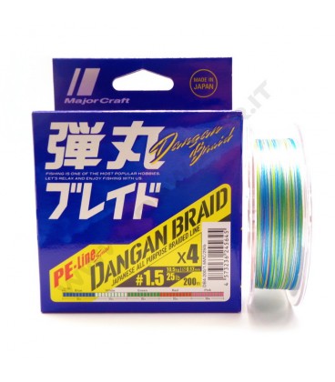 Major Craft Dangan Braid X4 Green Multicolor