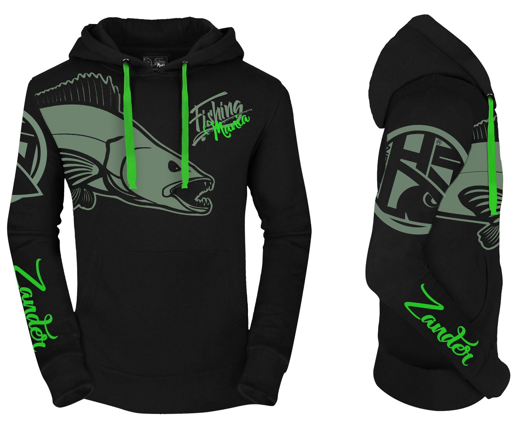 HotSpot Design Felpa con cappuccio Fishing Mania Zander