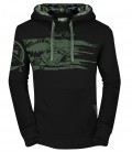 HotSpot Design Felpa con cappuccio Black Bass dettagli mimetici