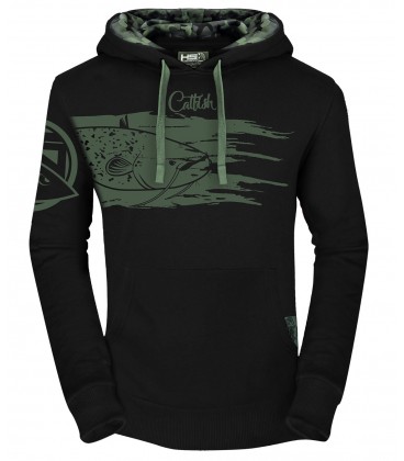 HotSpot Design Felpa con cappuccio Catfish dettagli camo