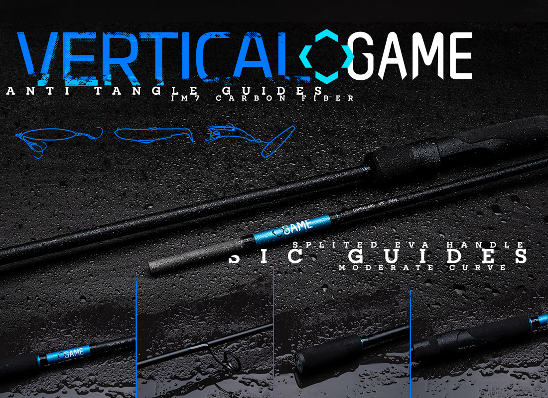 Game Vertical Saltwater Fishing Spinning rods